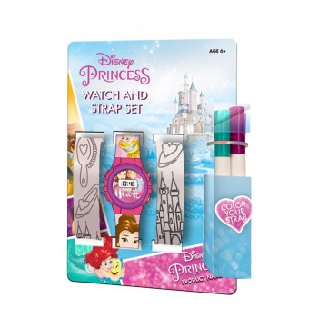 Księżniczki Disneya, Zegarek Elektroniczny Plus Dwa Paski Do Malowania