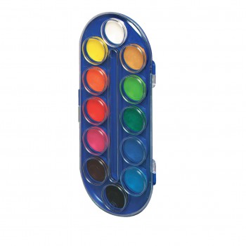 Farby akwarele w plastikowym etui – 12 kolorów Locomotif