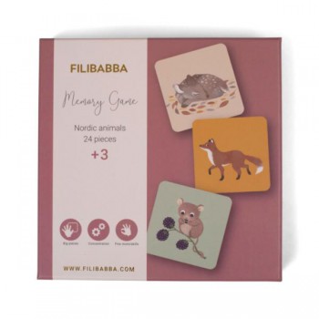Filibabba Gra Memory Nordic animals
