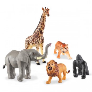 Duże Figurki, Zwierzęta, Safari, Zestaw 5 szt.