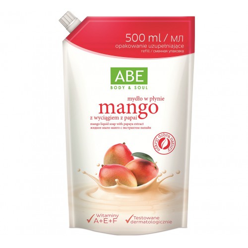 ABE Mydło w płynie mango saszetka 500ml