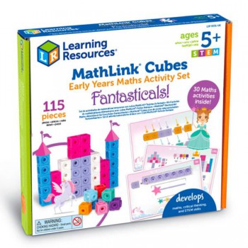 Klocki, Kostki Matematyczne, Zestaw Edukacyjny, MathLink Cubes, Fantazja