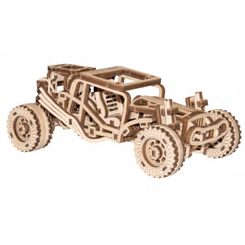Drewniane puzzle mechaniczne 3D Wooden.City - Samochód Buggy