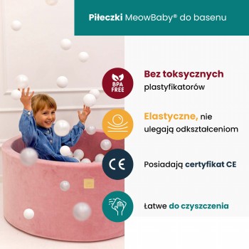 MeowBaby® Piankowy Zestaw do Zabawy z Suchym Basen