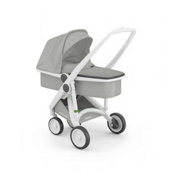 Greentom Wózek Carrycot (v.2.1) White-Grey