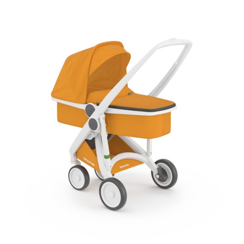 Greentom Wózek Carrycot (v.2.1) White-Sunflower