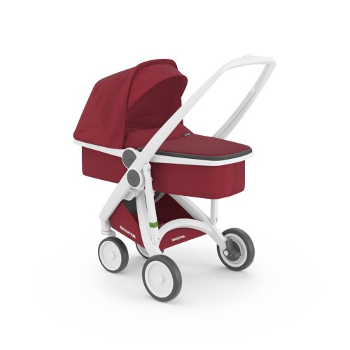 Greentom Wózek Carrycot (v.2.1) White-Cherry