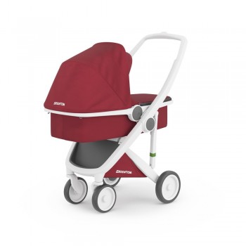 Greentom Wózek Carrycot (v.2.1) White-Cherry