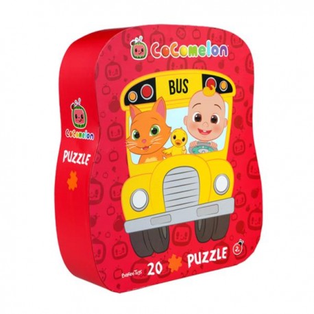 Puzzle dla dzieci w ozdobnym pudełku, Autobus,