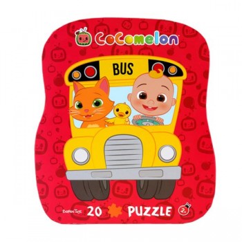 Puzzle dla dzieci w ozdobnym pudełku, Autobus,