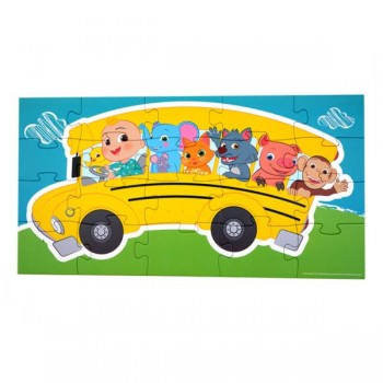 Puzzle dla dzieci w ozdobnym pudełku, Autobus,