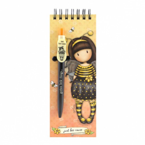 Notes z długopisem - Gorjuss - Bee Loved (Just Bee-Cause)